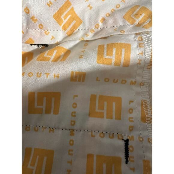 Loudmouth Golf Shorts Mens Size 40 Flat Front Geometric Geo Soft Stretch Chino - Picture 13 of 13